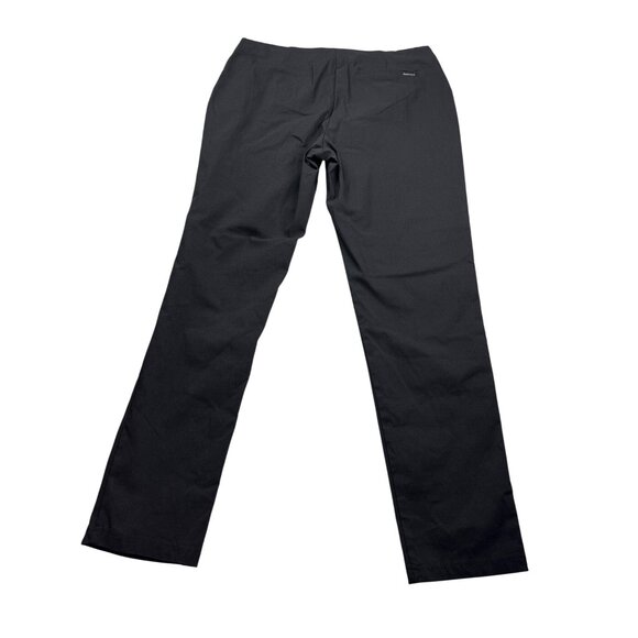 Calvin Klein Womens Stretch Ankle Length Black Suit Pants 14 Elastic Waist New - Picture 2 of 6